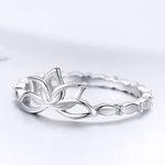 Silver Lotus Flower Ring